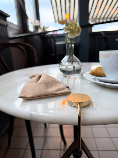 A'VERIE Bag Hook - Matte Gold Edge