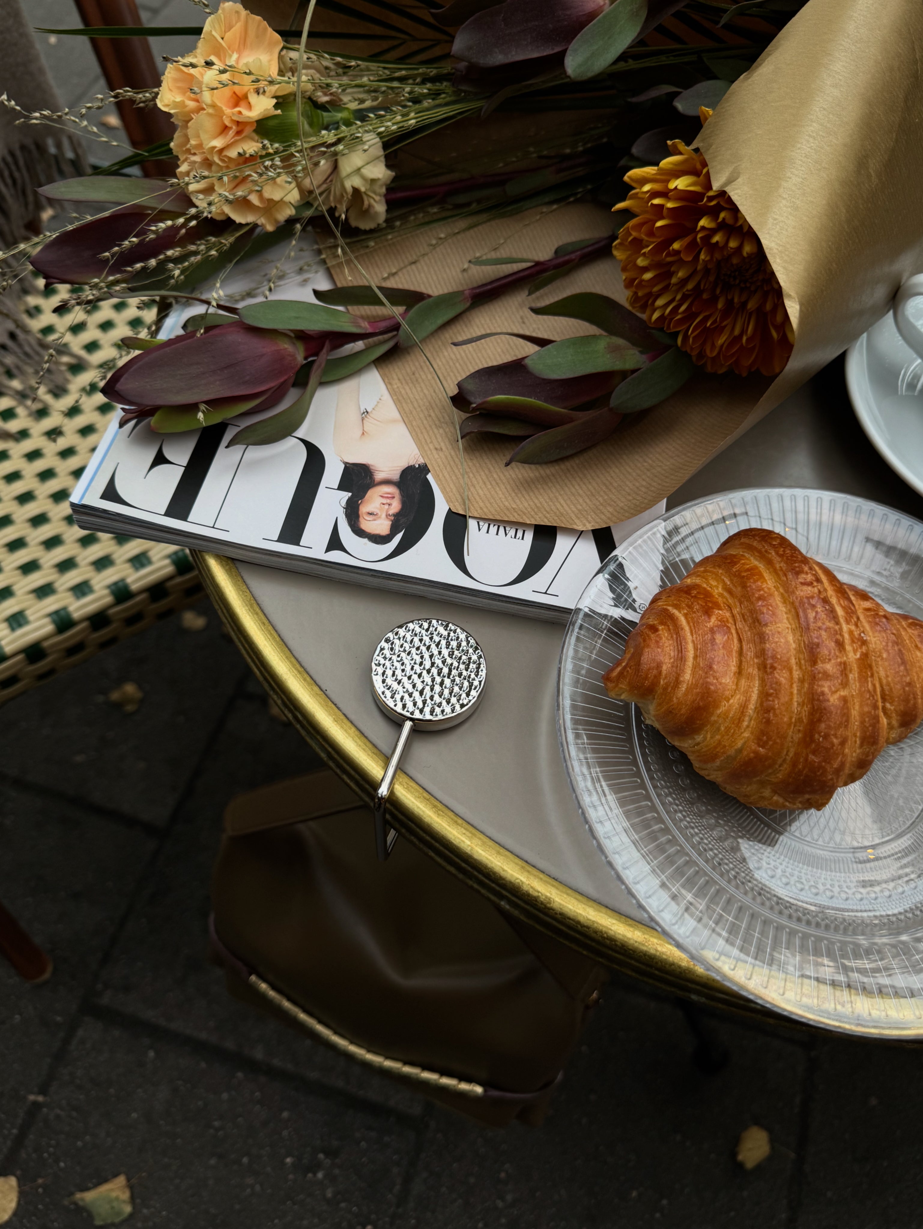 A'VERIE Bag Hook - Hammered Silver – A'VERIE STUDIOS