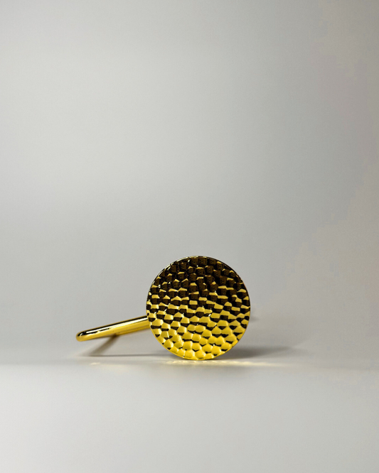 A'VERIE Bag Hook - Hammered Gold Edge