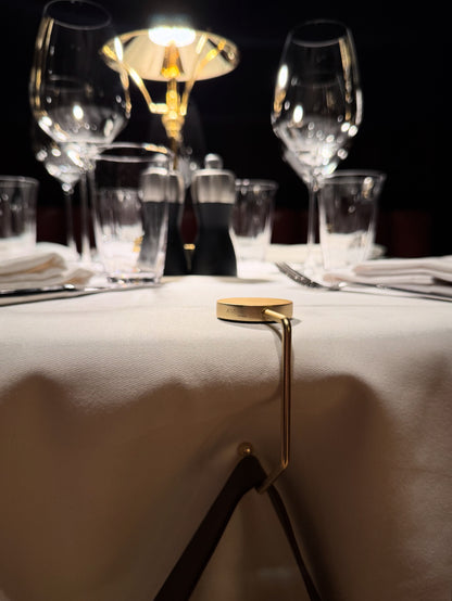 A'VERIE Bag Hook - Matte Gold Edge