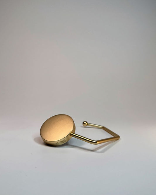 A'VERIE Bag Hook - Matte Gold Edge